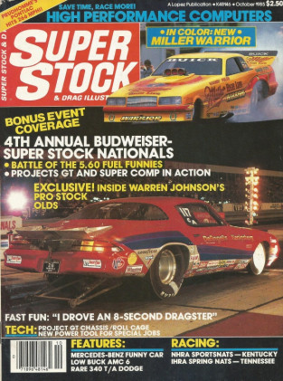 SUPER STOCK 1985 OCT - WARREN J, S/S & SPRING & SPORTS NATS, KUESEL
